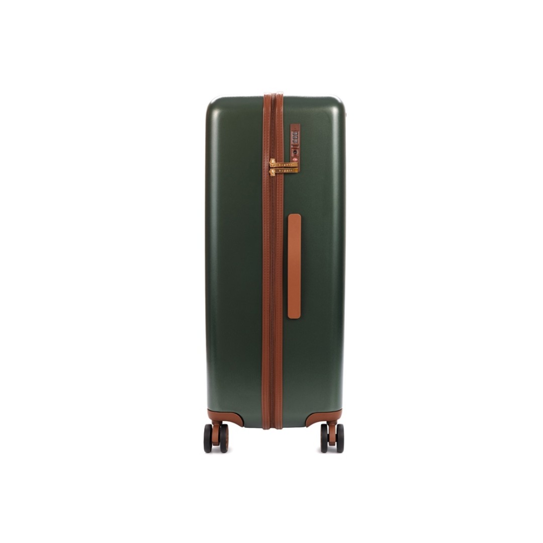 Чемодан BUGATTI Amelia, зеленый, поликарбонат / АБС-пластик, 50х29х76 см, 85 л