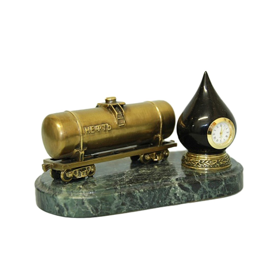 Настольные часы "Черное золото"