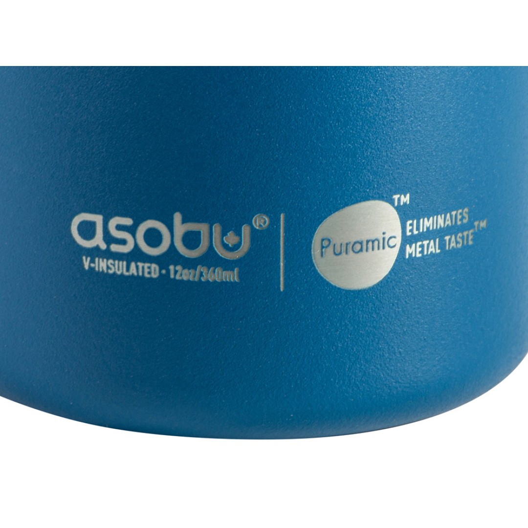 Вакуумная термокружка с внутренним керамическим покрытием «Coffee Express», 360 мл, синий