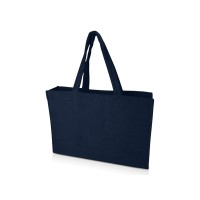 Пляжная эко-сумка Siam объемом 13 л из переработанной махровой ткани, сертифицированной GRS - Темно - синий