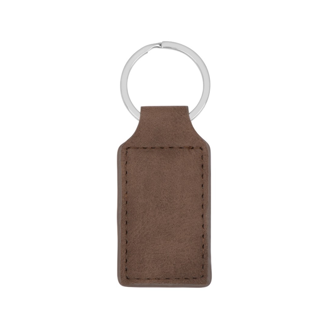 Брелок "Alen" прямоугольный, темно-коричневый