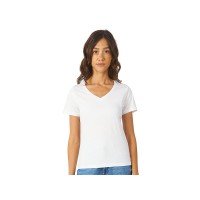 Футболка «Heavy Super Club 2.0» женская с V-образным вырезом, белый