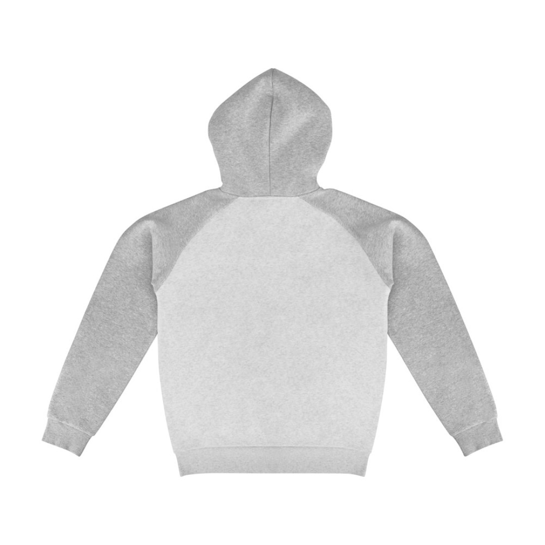 Толстовка с капюшоном «Dublin» мужская, серый меланж/белый меланж