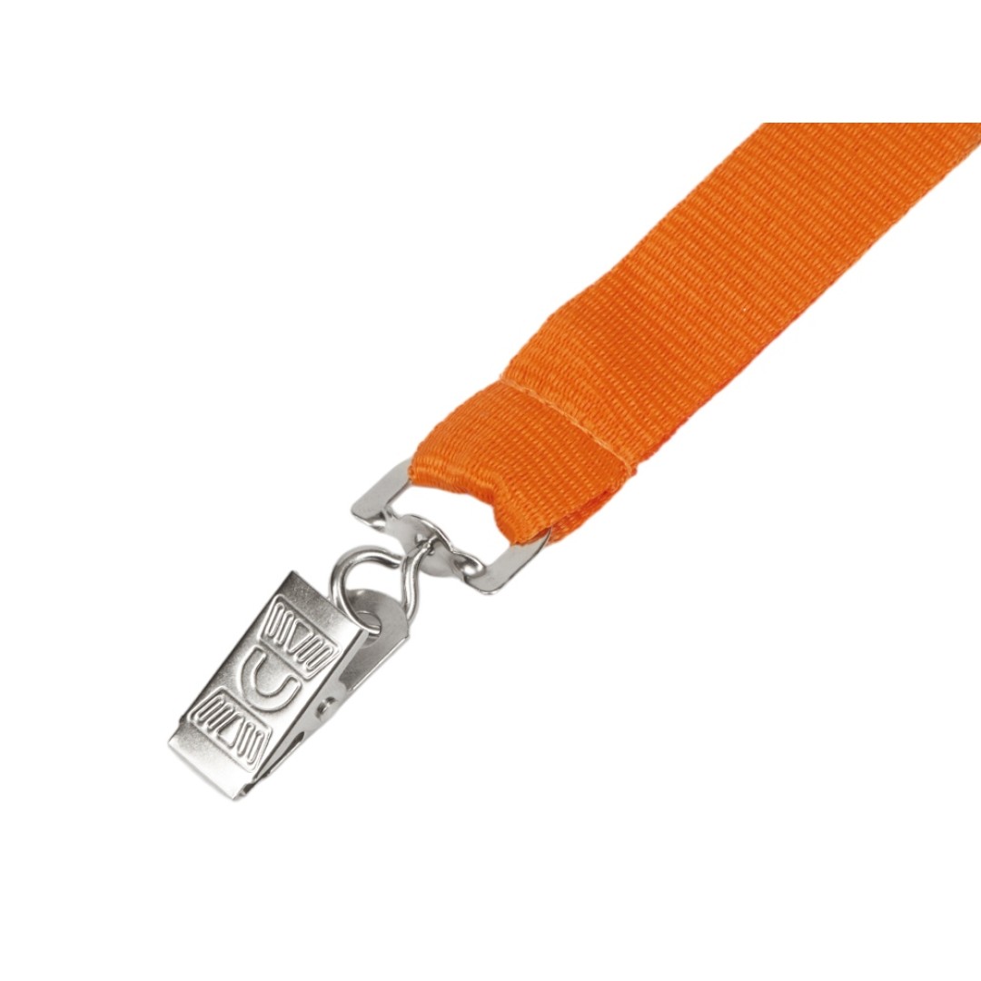 Ланъярд из RPET с клипом, оранжевый