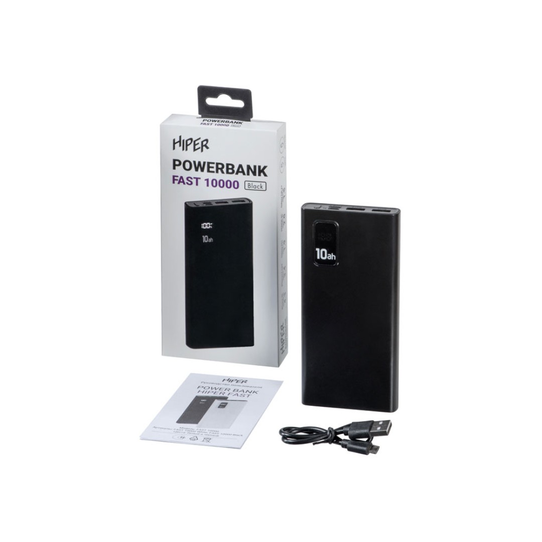 Портативный внешний аккумулятор FAST 10000 Black