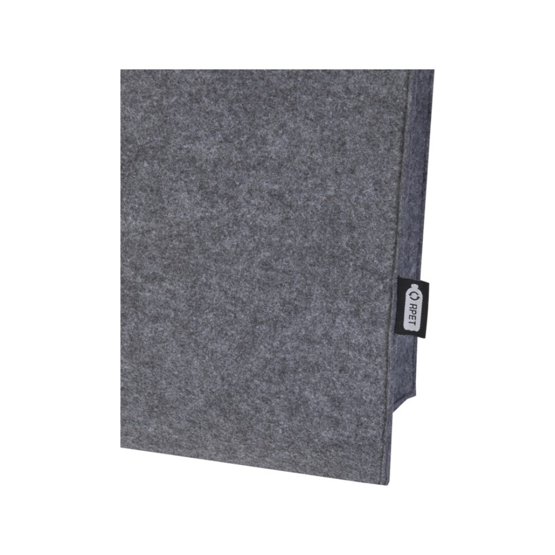 Эко-сумка фетровая «Felta» с широким дном , серый