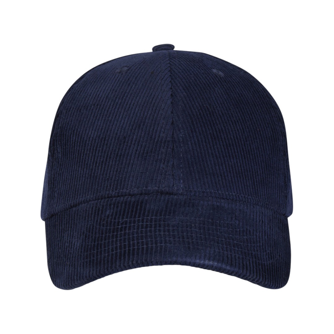 "Hutton" 6-панельная бейсболка из переработанного хлопка - Темно - синий