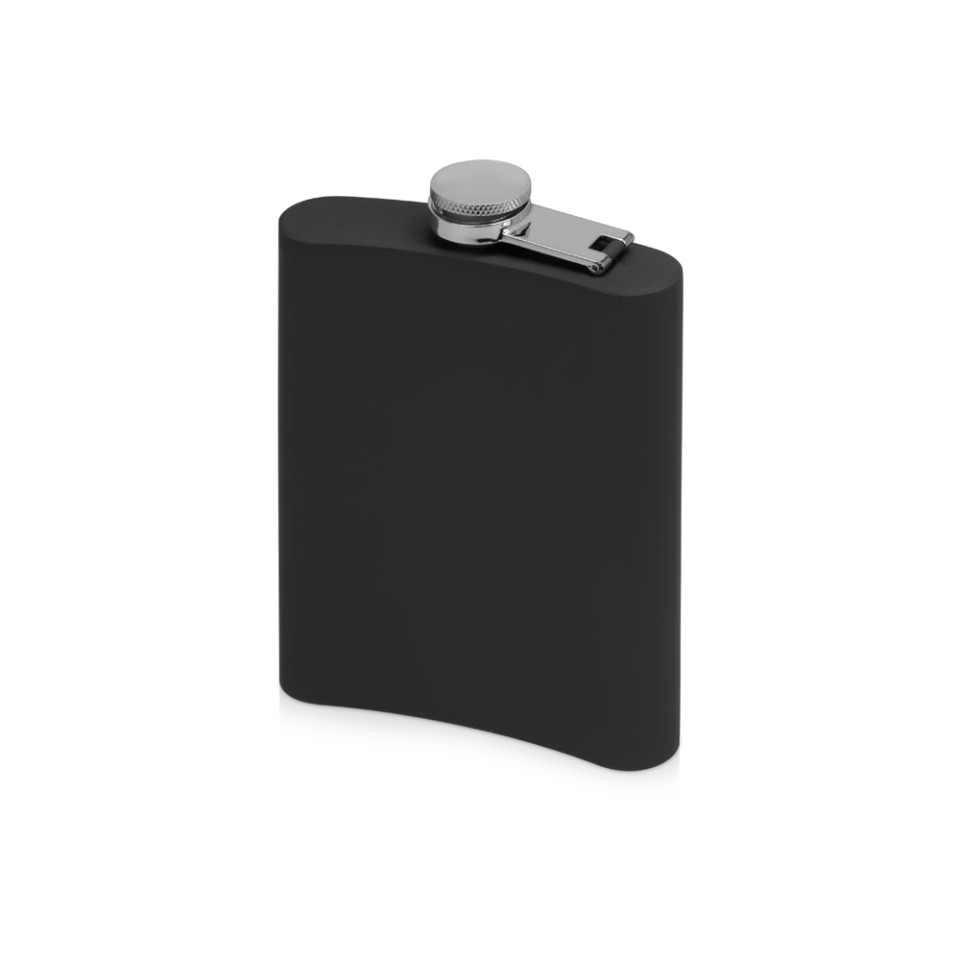 Фляжка 240 мл Remarque soft touch, 304 сталь, черный