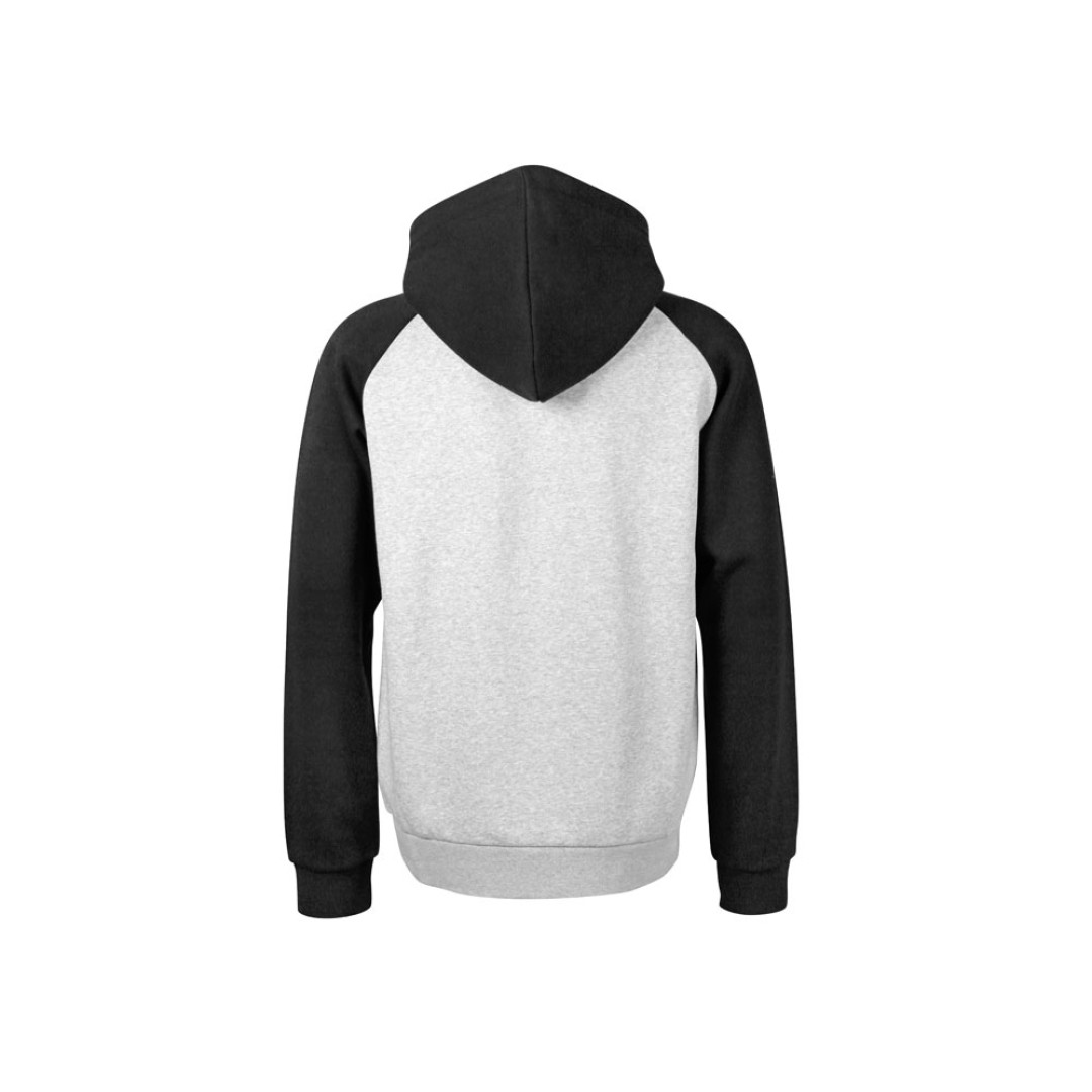 Толстовка с капюшоном «Dublin» мужская, черный/серый меланж