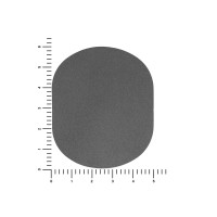ПАТЧ ОВАЛ nubuk (серый) 6,0 х 5,0 см