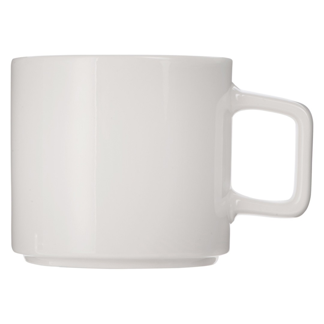 Кружка "Kerry", 410 мл, белый, с квадратной ручкой