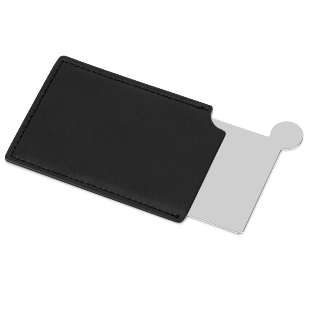 Зеркало в чехле "Style", серебристый/черный