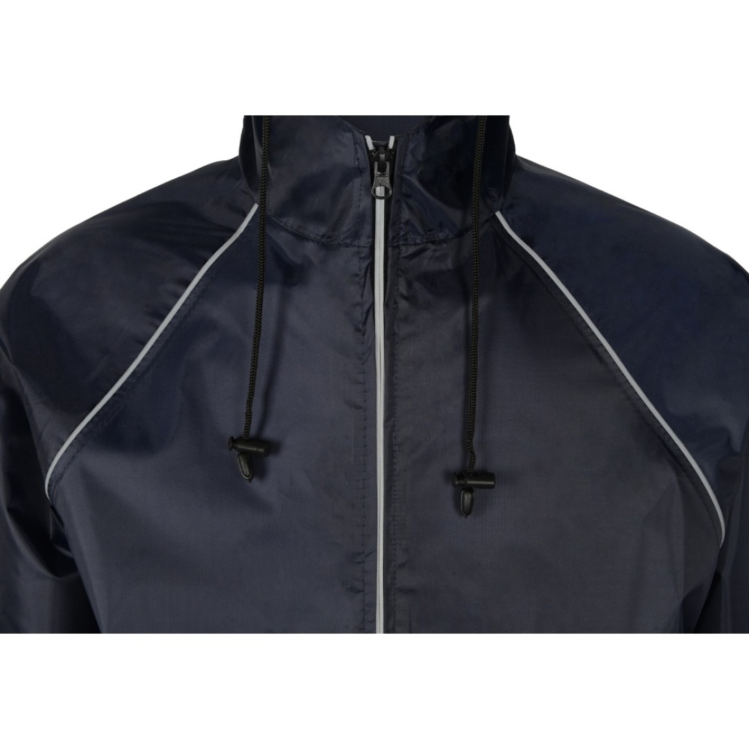 Дождевик "Sunshine" со светоотражающими кантами, темно-синий, размер  XS/S