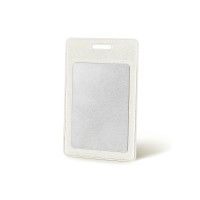 Вертикальный карман из экокожи для карты "Favor", белый