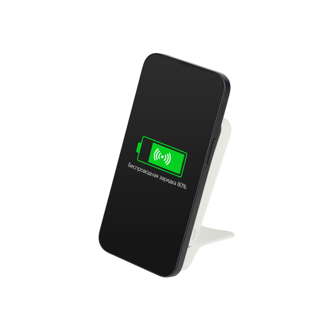 Внешний магнитный аккумулятор "MagnIQ", белый, 5000 mAh
