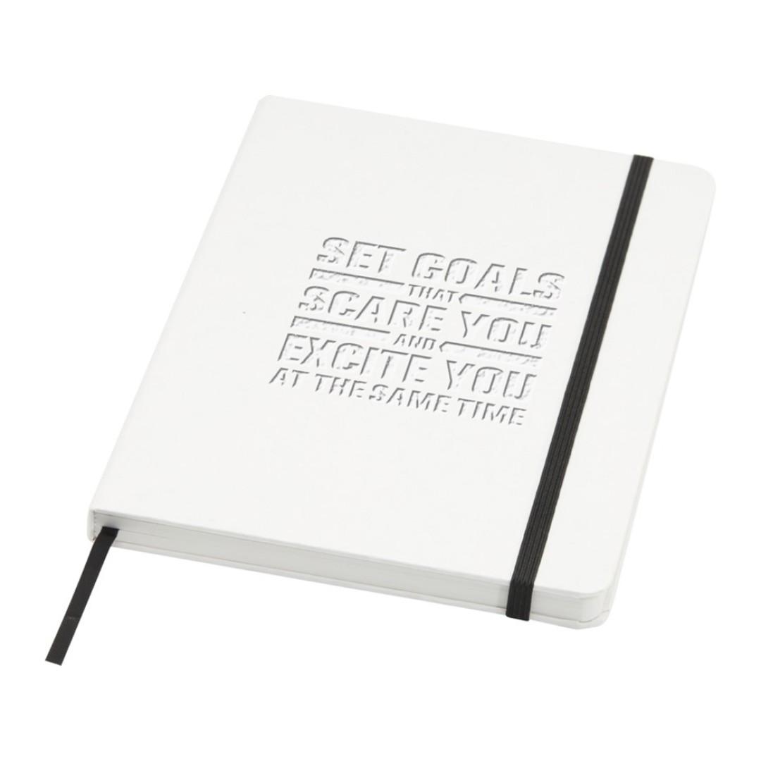 Holm блокнот формата А5 из каменной бумаги с линованными страницами - Белый