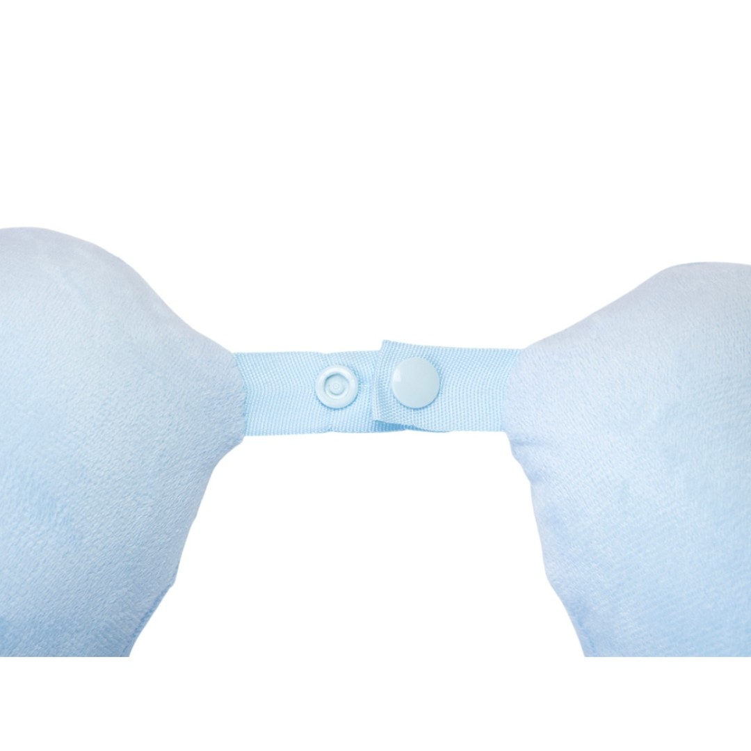 Подушка Basic из микрофибры с эффектом памяти U-shape, небесно голубой NEW