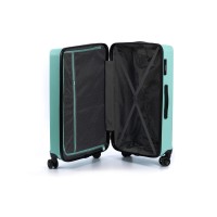 Чемодан TORBER Caspian, светло-зелёный, ABS-пластик, 49 х 29 х 78 см, 96 л