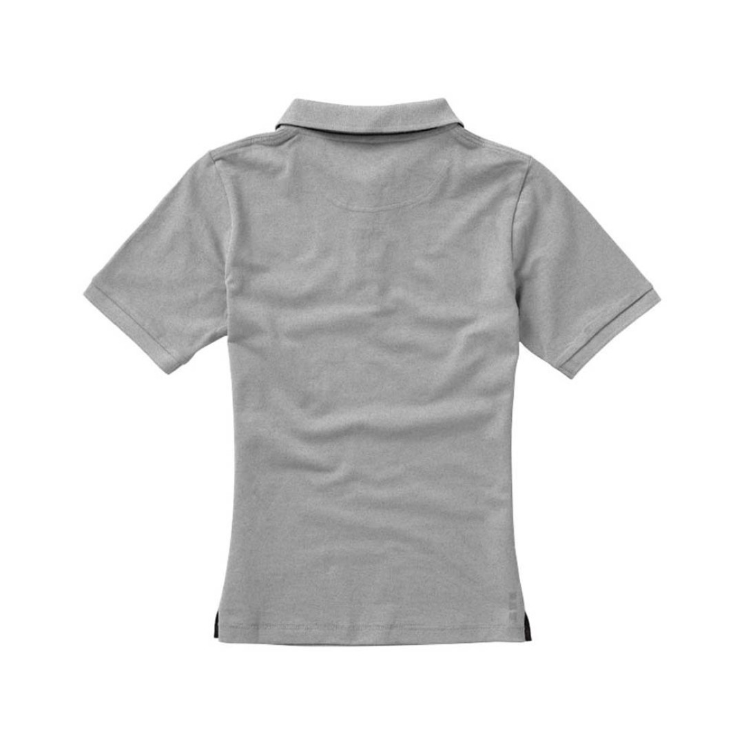 Calgary женская футболка-поло с коротким рукавом, серый меланж