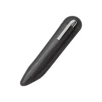 Шариковая ручка из переработанной стали и переработанной кожи "Venera", серая