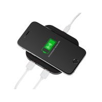 Беспроводная зарядка «Tile» с 2 USB-A, 5 Вт, черный