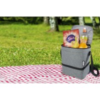 Tundra, сумка-холодильник из переработанного PET-пластика, для обеда, на 9 банок, серый яркий