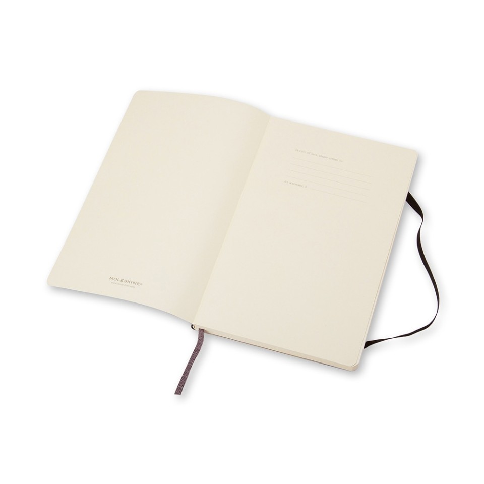 Записная книжка Moleskine Classic Soft (нелинованный), Pocket (9х14 см), черный