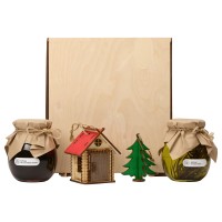 Подарочный набор «Decoration Deluxe» с двумя видами варенья, натуральный