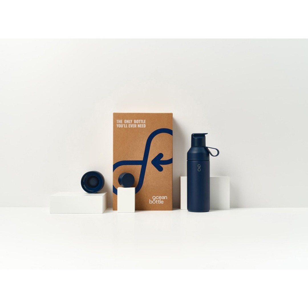 Подарочный набор Ocean Bottle 3-в-1 объемом 500 мл - Синий