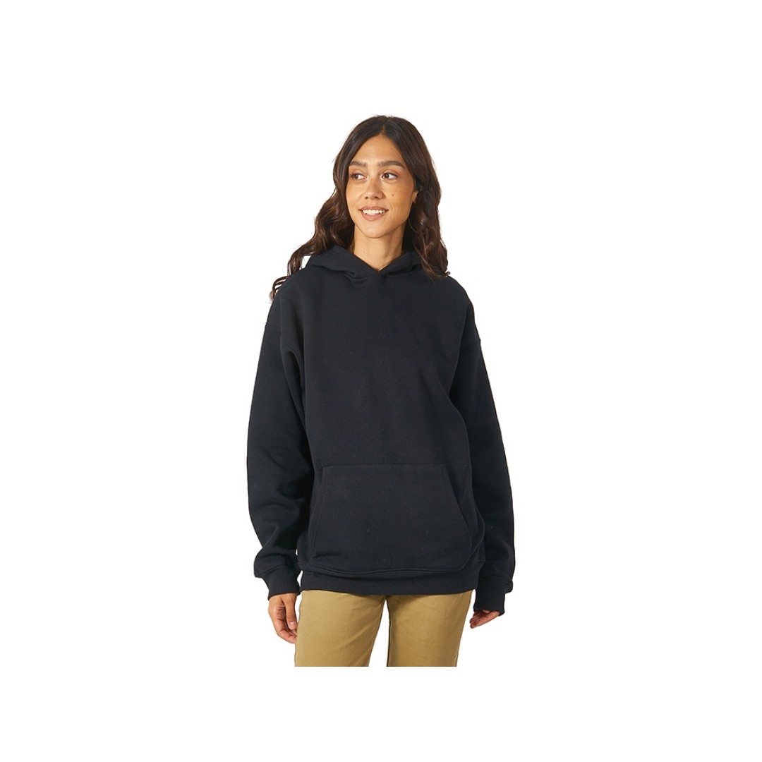 Толстовка с капюшоном оверсайз «Berlin» унисекс, черный