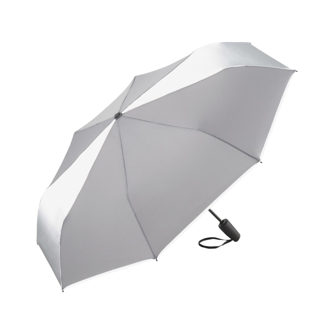 Зонт складной 5477 ColorReflex со светоотражающими клиньями, полуавтомат, серый