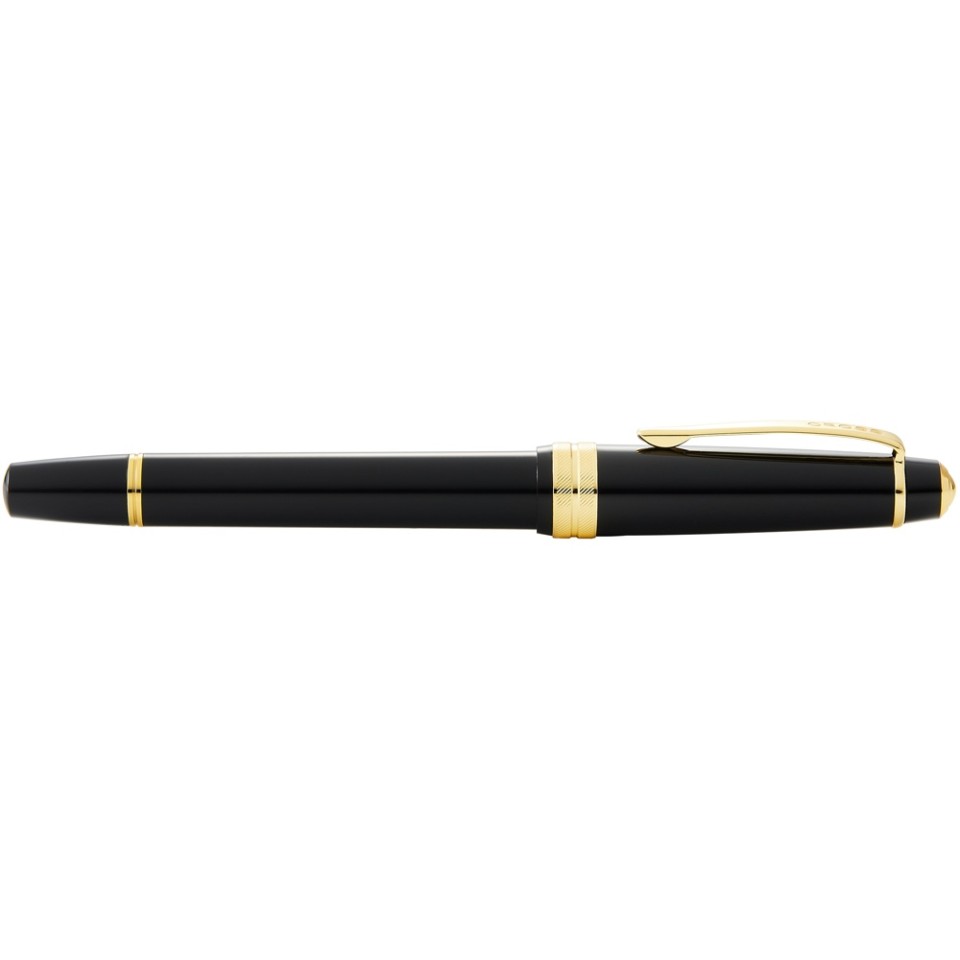 Перьевая ручка Cross Bailey Light Polished Black Resin and Gold Tone, перо F