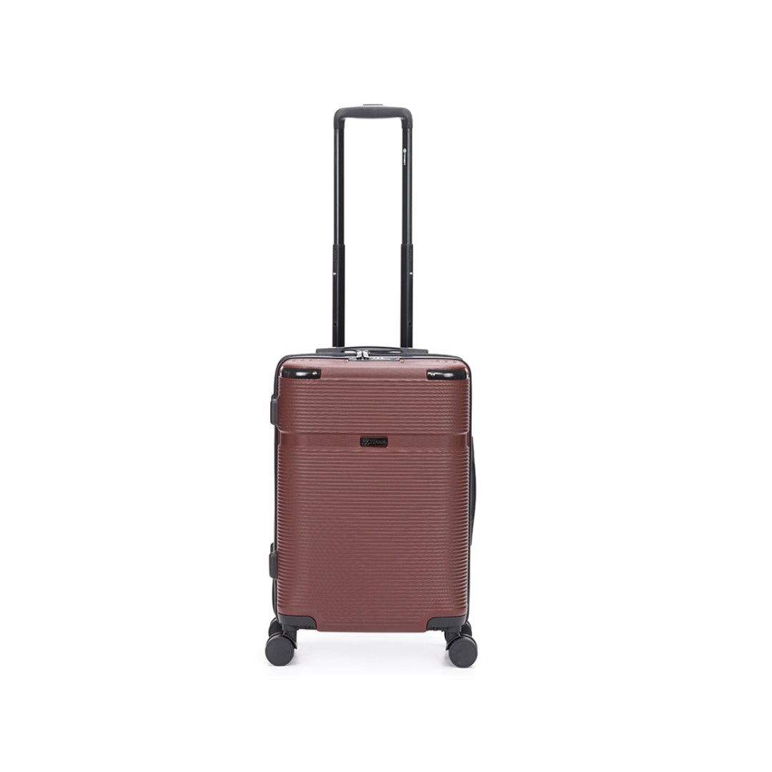 Чемодан TORBER Onego, бордовый, ABS-пластик, 59,5 х 39,5 х 24 см, 46 л