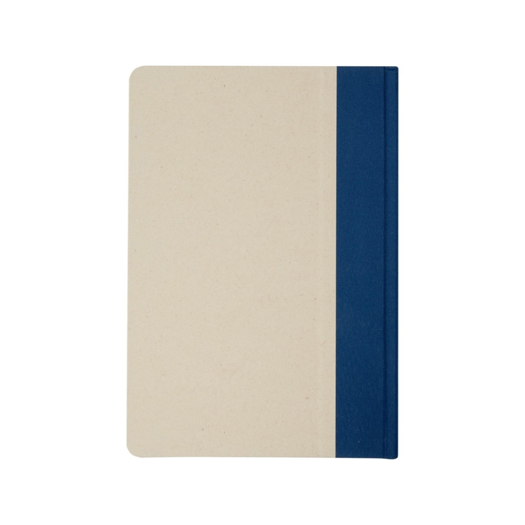 Liliana блокнот формата А5 в твердой обложке из пластика из сахарного тростника - Синий