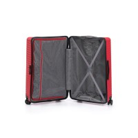 Чемодан TORBER Elton, красный, ABS-пластик, 47 х 32 х 78 см, 96 л