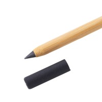Вечный карандаш и ручка из бамбука "Black bamboo", натуральный и черный
