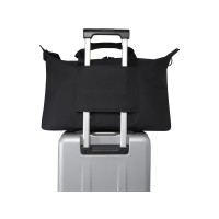 Спортивная сумка для ноутбука с диагональю экрана 15,6 дюйма Turner, изготовленная из переработанных материалов согласно стандарту GRS - сплошной черный