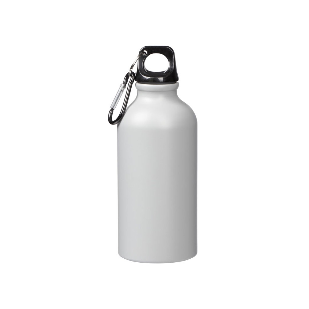 Матовая спортивная бутылка "Hip S" с карабином и объемом 400 мл, серый