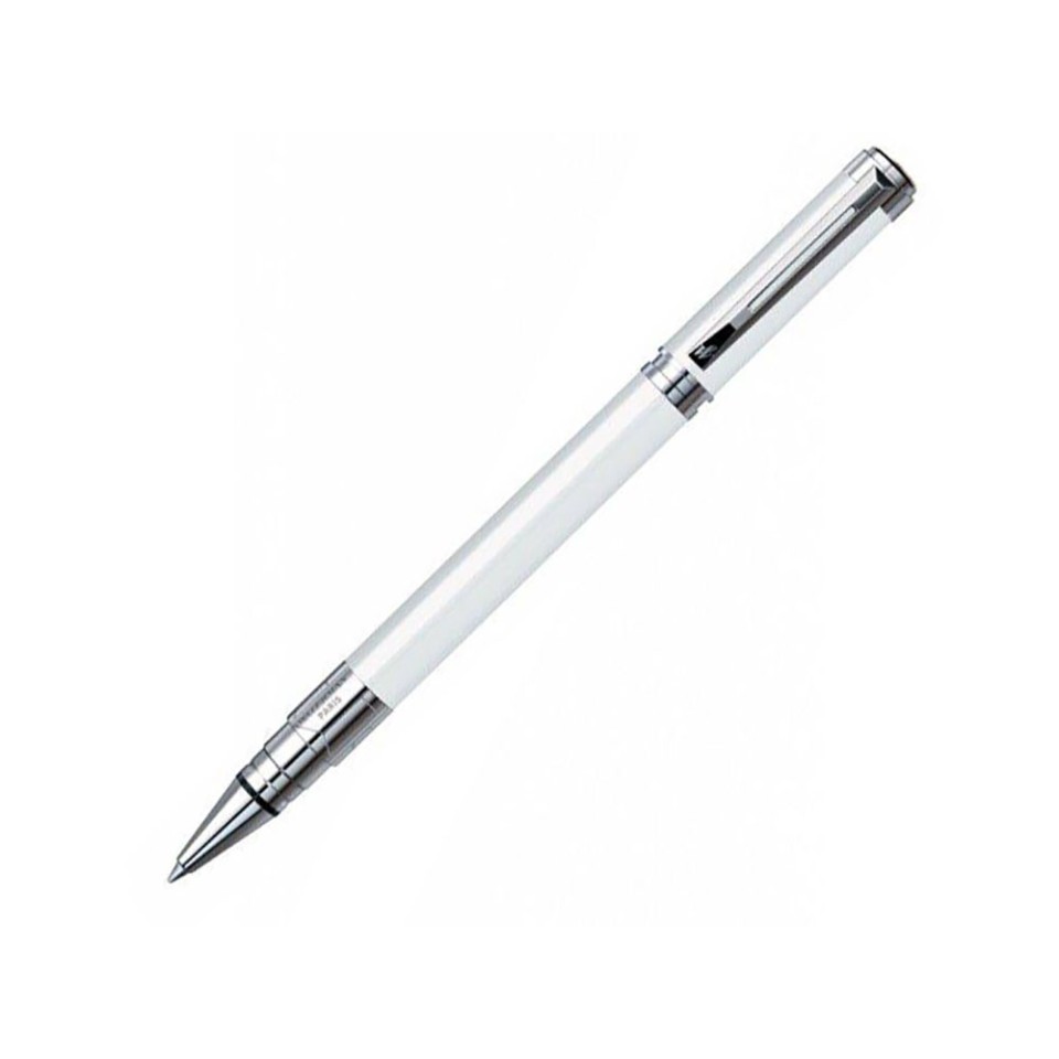 Ручка роллер Waterman «Perspective Pure White CT F», белый/серебристый