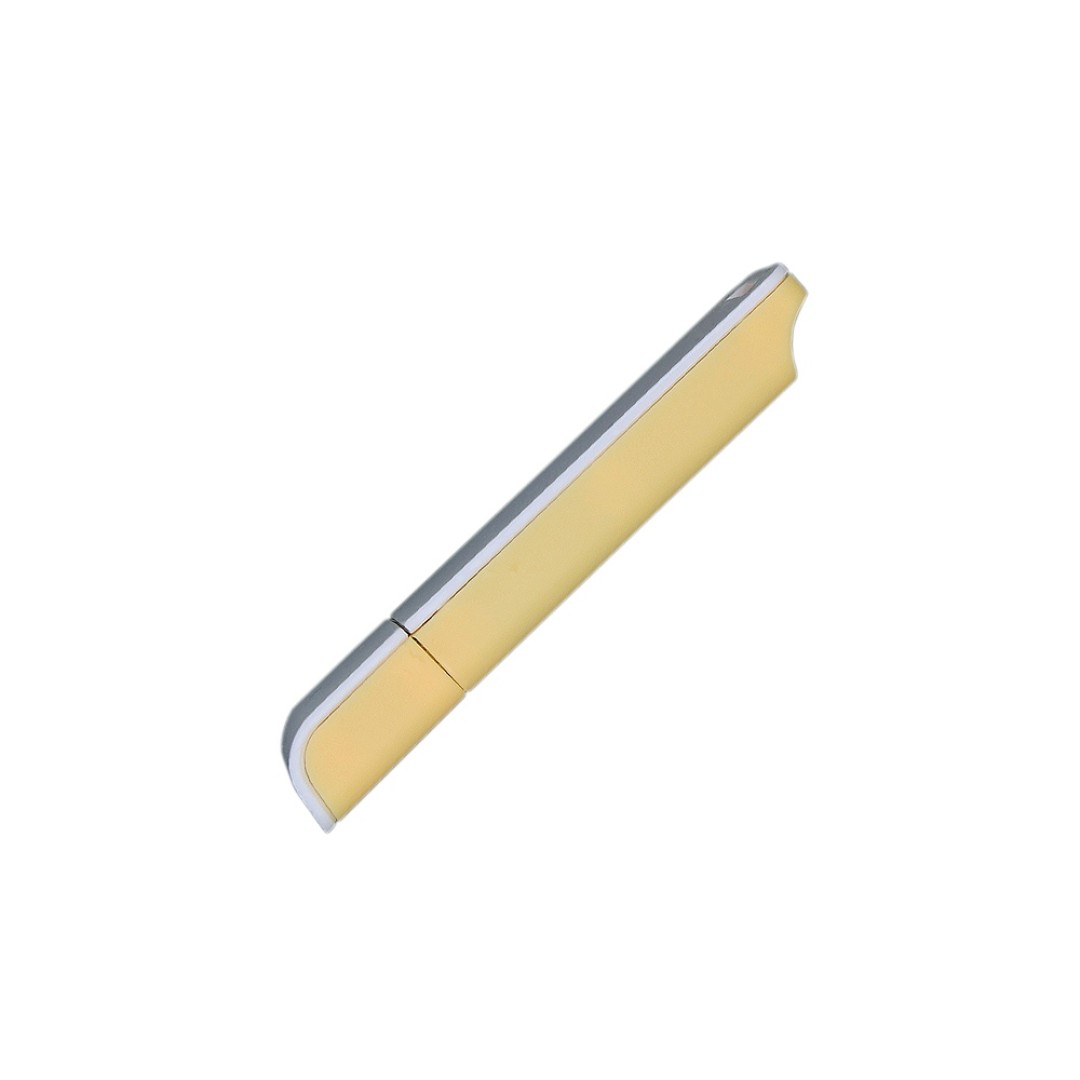 Флешка прямоугольной формы, оригинальный дизайн, двухцветный корпус, 32 Гб, желтый/белый