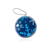 Носки в шаре "Снежинка" мужские, синий