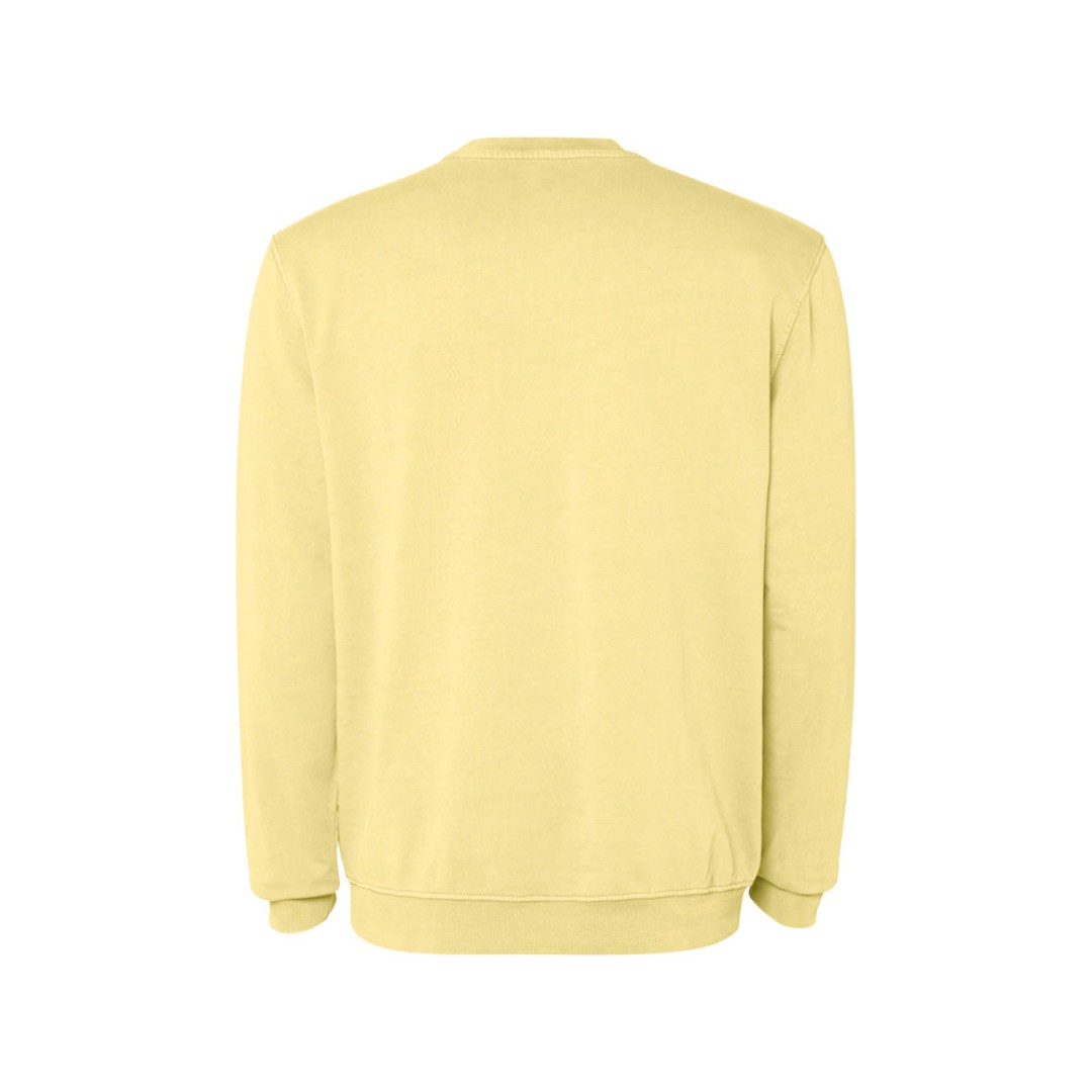 Свитшот «Jaya» унисекс, солнечно-желтый выстиранный WASHED