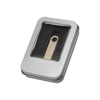 Коробка для флеш-карт с мини чипом «Этан», серебристый