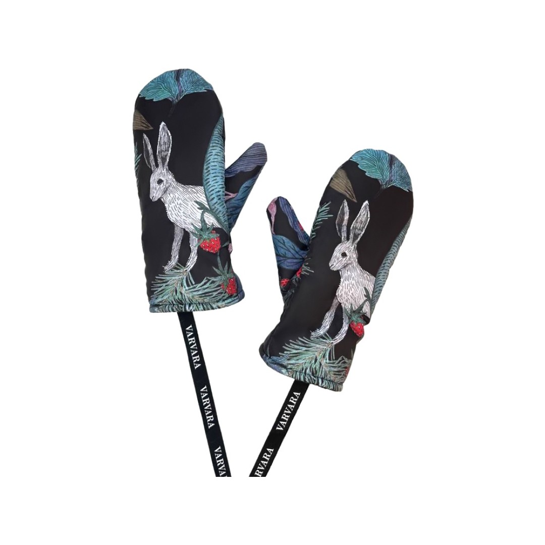 Варежки «Зайцы». Varvara