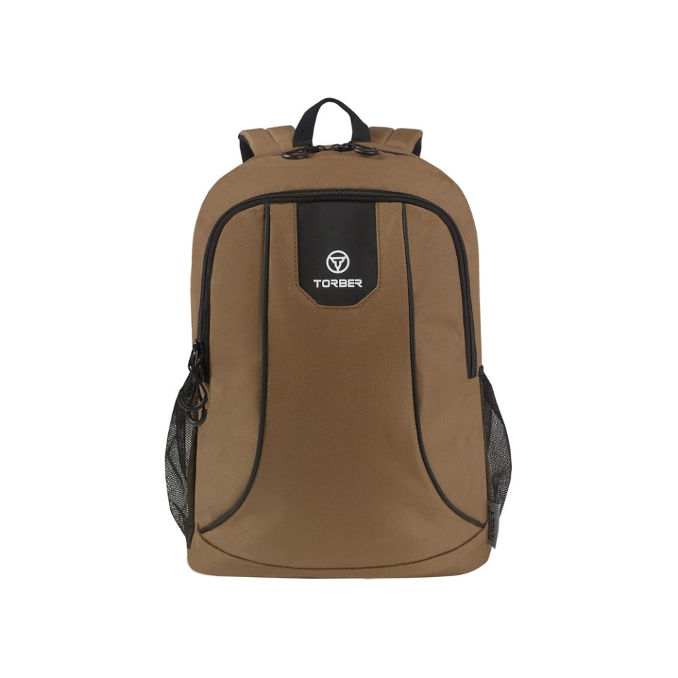 Рюкзак TORBER ROCKIT с отделением для ноутбука 15,6", коричневый, полиэстер 600D, 46 х 30 x 13