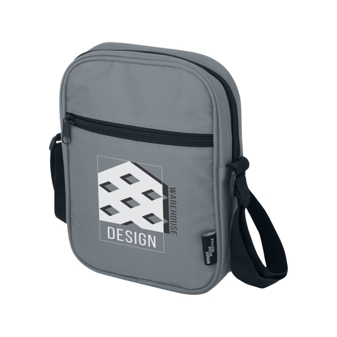 Byron сумка через плечо из переработанных материалов по стандарту GRS объемом 2 л - Серый