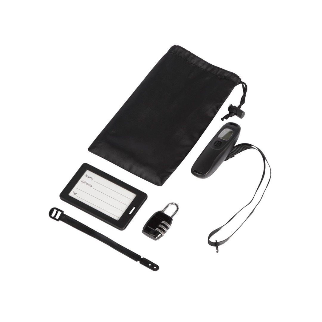 Набор для путешествия: весы, замок, бирка "World"