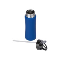 Бутылка для воды "Bottle C1", сталь, soft touch, 600 мл, синий