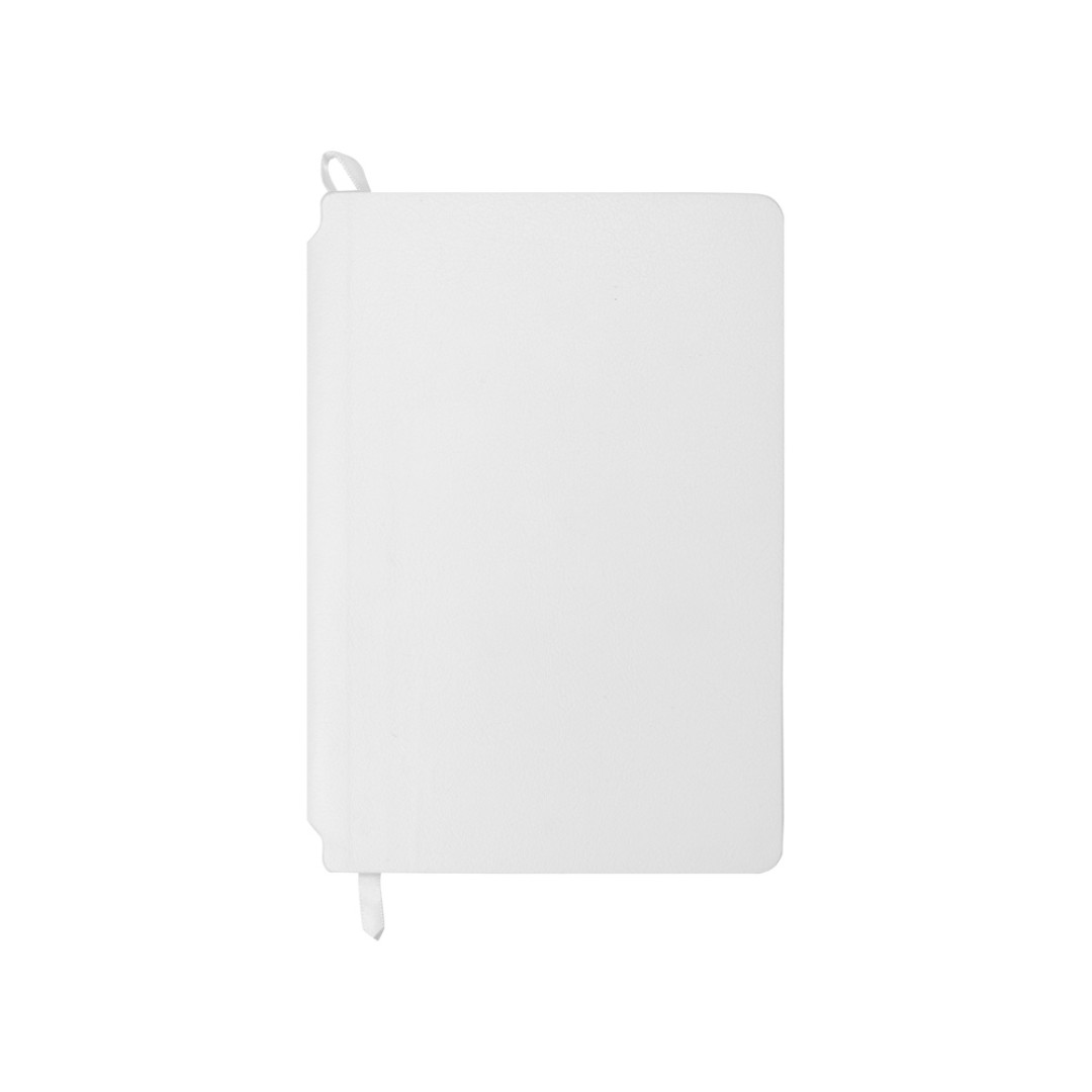 Блокнот «Notepeno» 130x205 мм с тонированными линованными страницами, белый