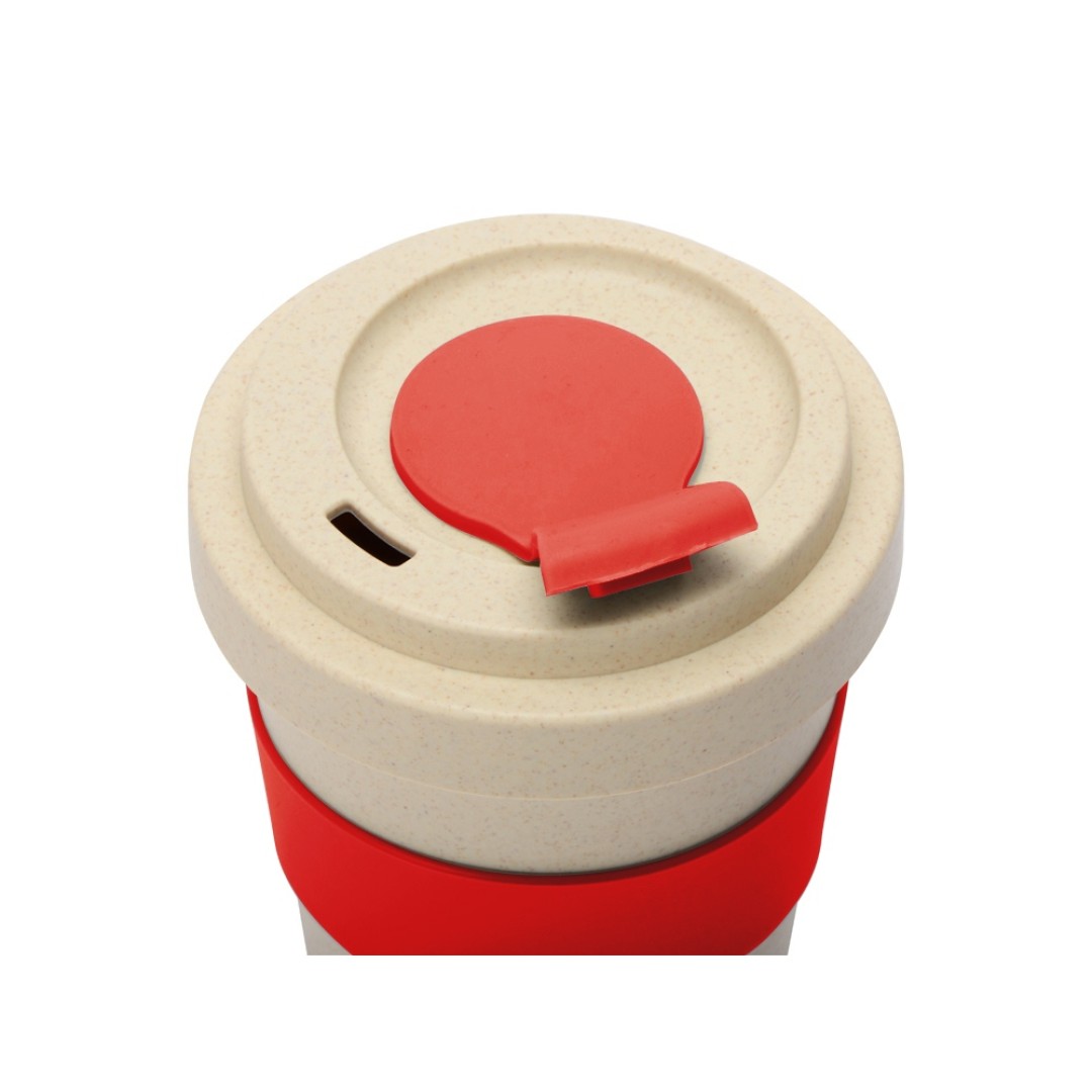 Стакан из пшеничного волокна «Flava», красный